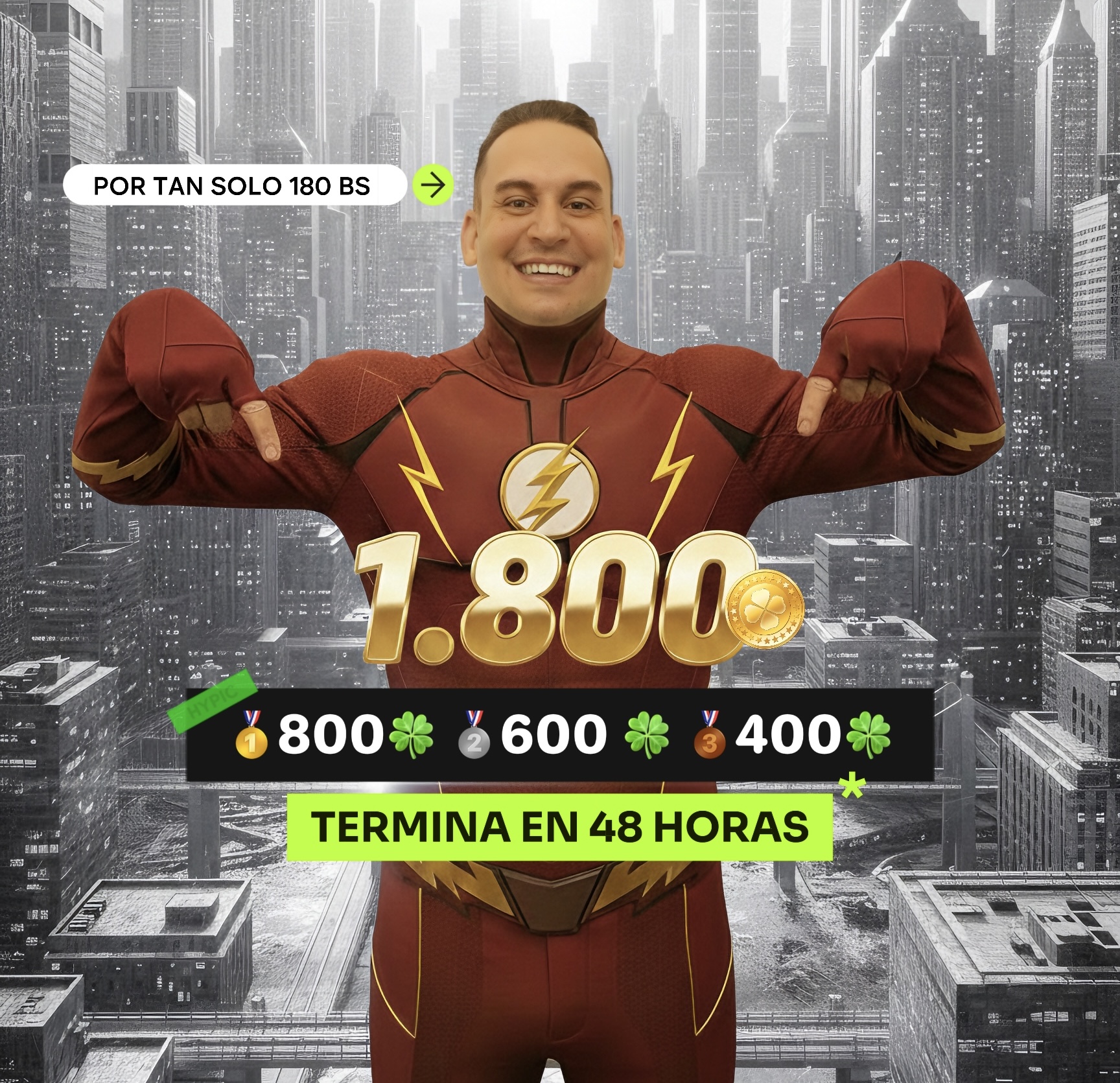 1.800 🍀:🥇800🍀 en transferencia🥈 600🍀en transferencia 🥉400🍀en transferencia 💸